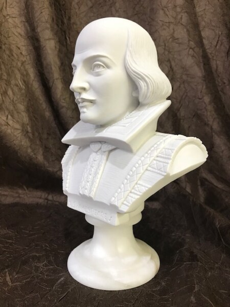 English dramatist William Shakespeare Bust Sculpture Marble Artwork